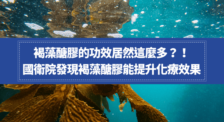 褐藻醣膠的功效居然這麼多？！國衛院發現褐藻醣膠能提升化療效果